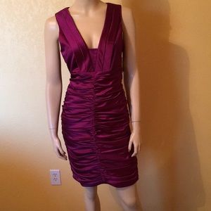 Marc New York NWT Purple Size 6 Ruched Dress